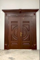 Cửa thép vân gỗ GSD 2 cánh