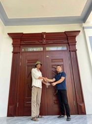 Cửa thép vân gỗ GSD 2 cánh