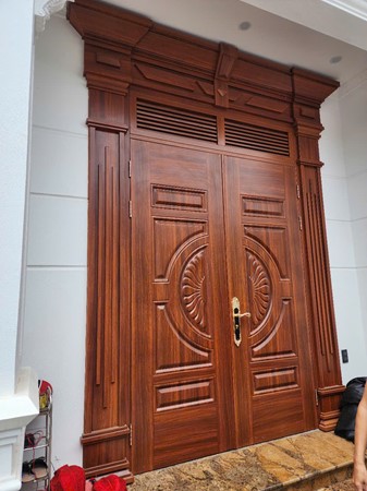 Cửa thép vân gỗ GSD 2 cánh
