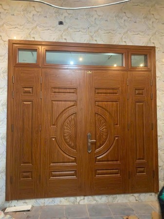 Cửa thép vân gỗ GSD 4 cánh
