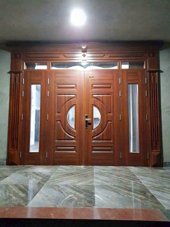 Cửa thép vân gỗ GSD 4 cánh