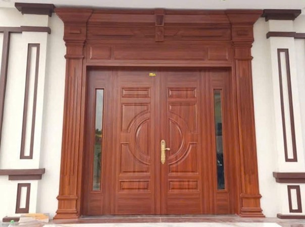 Cửa thép vân gỗ GSD 4 cánh