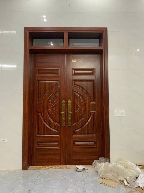 Cửa thép vân gỗ GSD 2 cánh