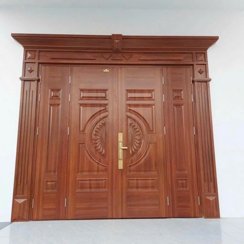 Cửa thép vân gỗ GSD 4 cánh