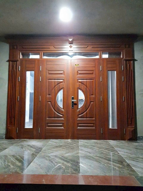 Cửa thép vân gỗ GSD 4 cánh