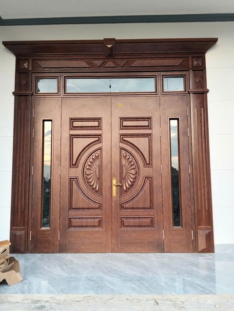 Cửa thép vân gỗ GSD 4 cánh